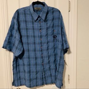 Versace Jeans Couture short sleeve plaid button up